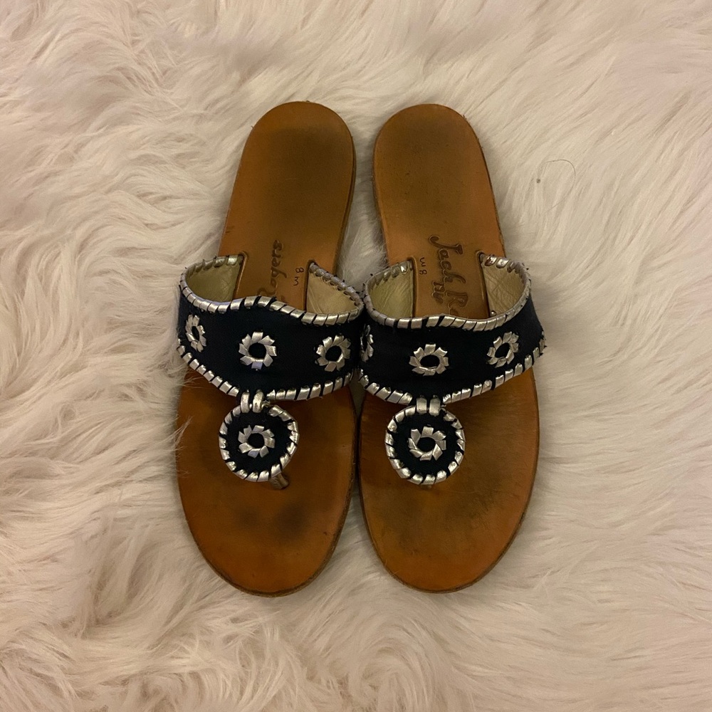 Navy and silver Jack Rogers!!